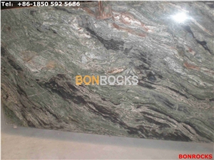 Green Jadeite Granite 3cm Dramatic Veins Slabs