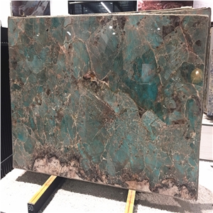Amazon Green Quartzite Slabs for Feature Wall