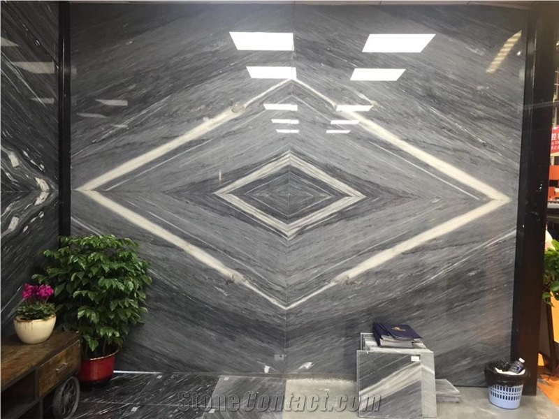 Cartier Dark Grey Marble Walling Slabs