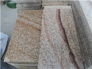 China Padang Golden Leaf Granite Slab and Tile