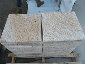 China Padang Golden Leaf Granite Slab and Tile