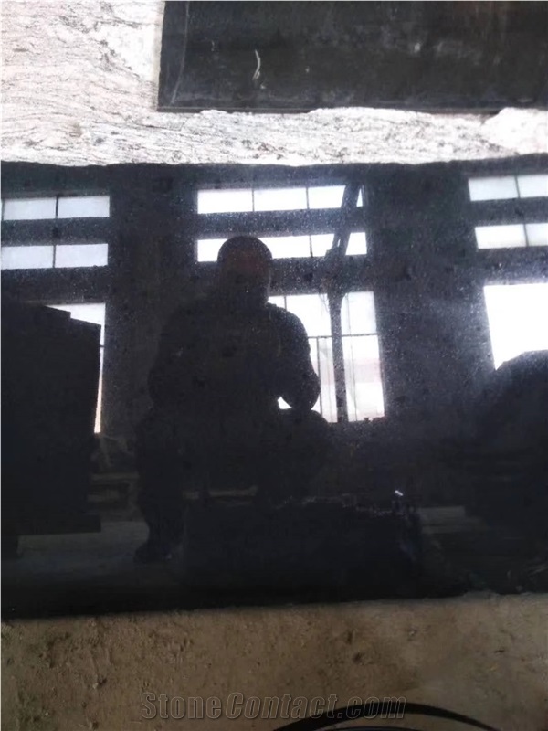 China Polished Hebei Black Granite Slab and Tile