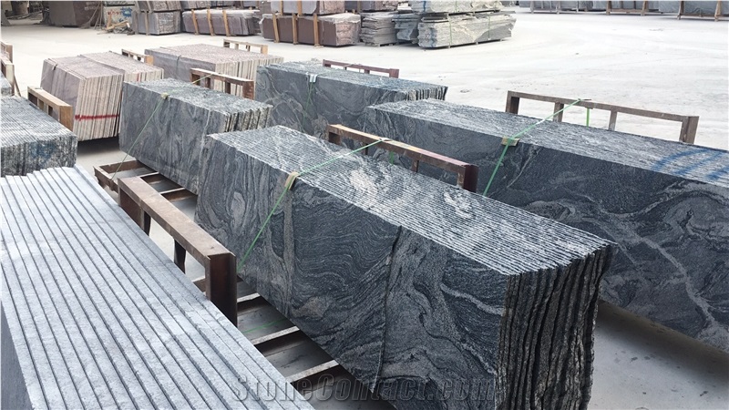 China Polished Wave Washed Sand Granite Floor Tile