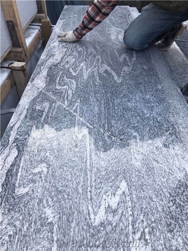China Polished Wave Washed Sand Granite Floor Tile