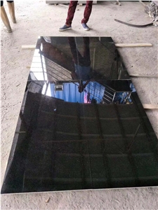 Chinese Polished Noble Black Granite Floor Tile