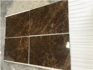 Dark Emperador Brown Marble Flooring Tiles