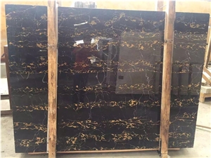 Italian Black and Gold Marble Slabs