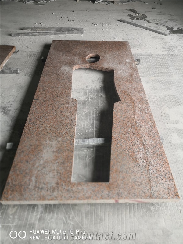 Polished Chinese Maple Red Granite Slab and Tile