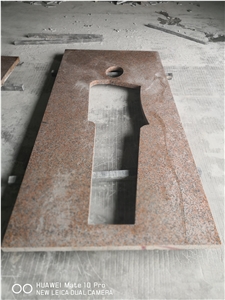 Polished Chinese Maple Red Granite Slab and Tile