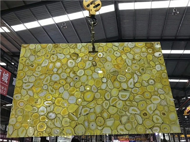 Semi Precious Agate Stone Panels for Feature Wall