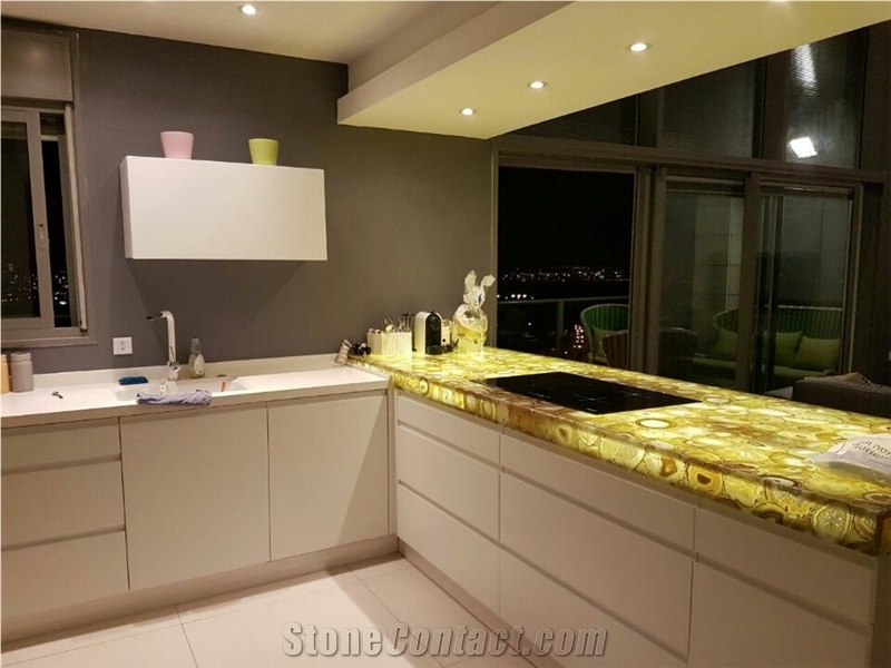 Semi Precious Agate Stone Panels for Feature Wall