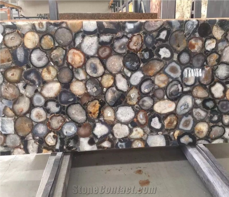 Top Grade Brown Onyx Agate Stone Semiprecious Slab