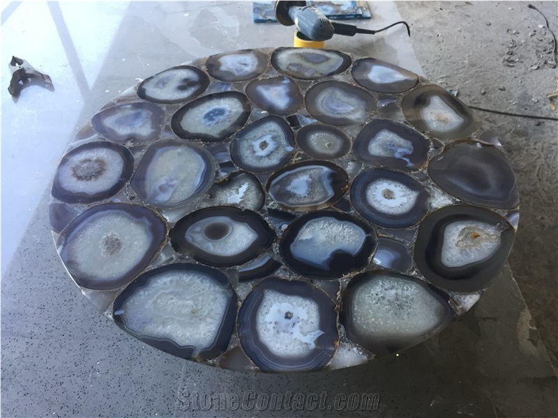 Top Grade Brown Onyx Agate Stone Semiprecious Slab