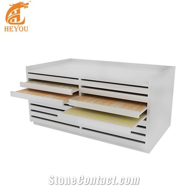 Drawer Type Stone Display Cabinet Tile Display