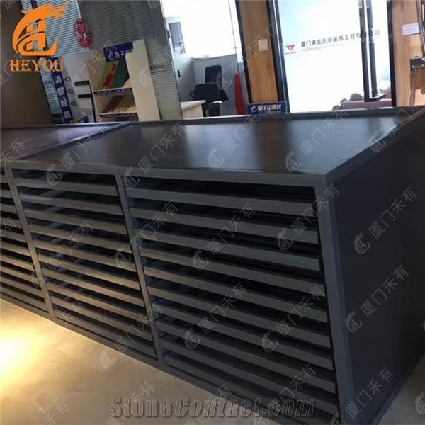 Drawer Type Stone Display Cabinet Tile Display