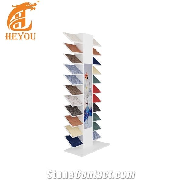 Simple Style Wooden Floor Metal Display Racks