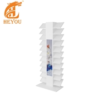 Simple Style Wooden Floor Metal Display Racks