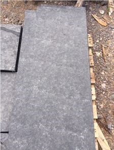 Black Flamed Basalt Wall Application