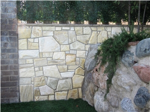 Vanilla Quartzite Flagstone Walling