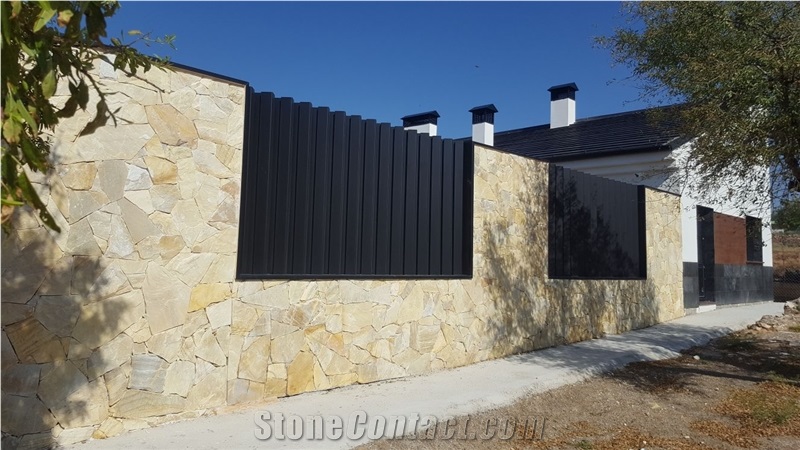 Vanilla Quartzite Flagstone Walling
