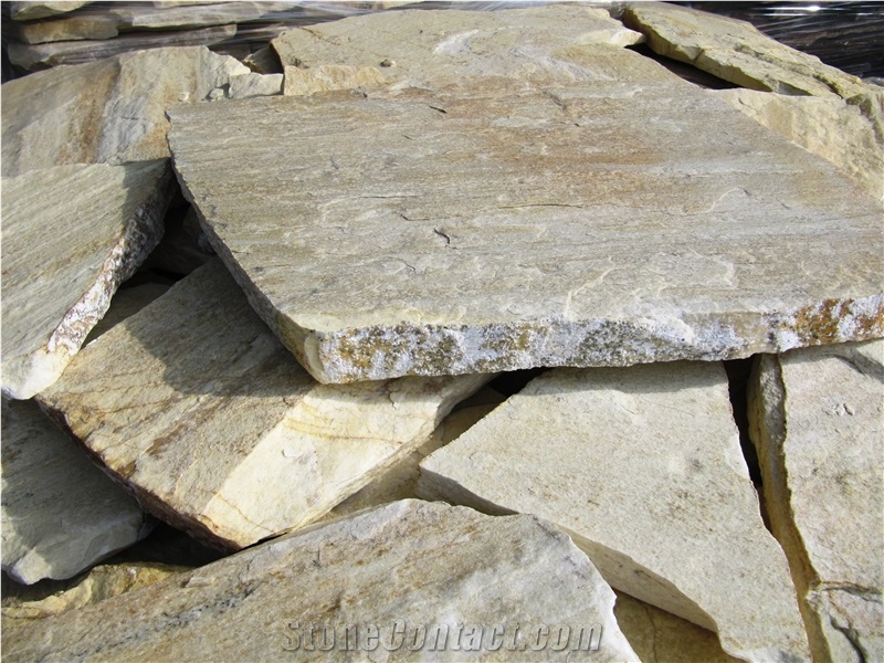 Vanilla Quartzite Flagstone Walling