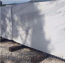 Crystal Marble Block with Blue Lines