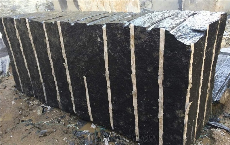 Absolute Indian Black Granite, Premium Indian Black Blocks