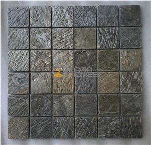 Deoli Green Quartzite Slate Mosaic