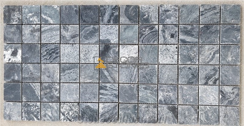 Silver Grey Quartzite Mosaic Tiles