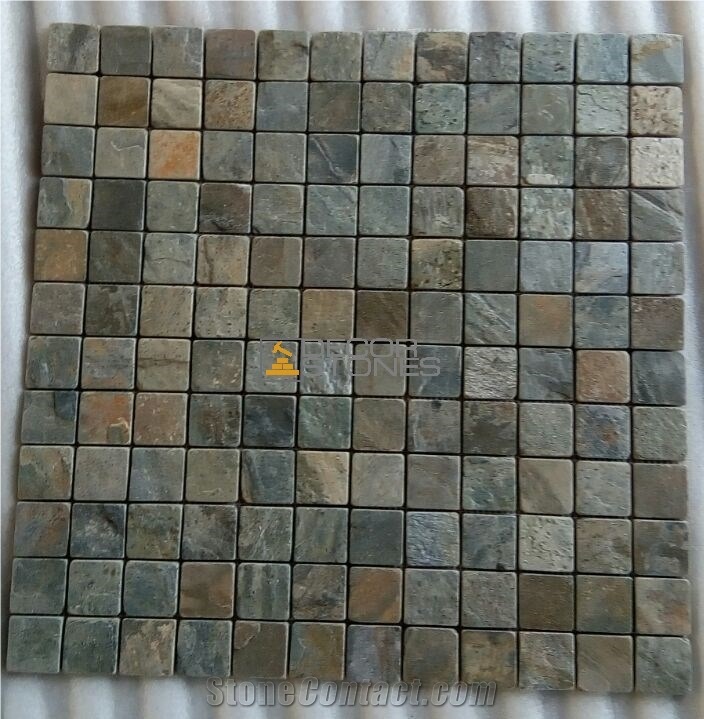 Zeera Green Quartzite Mosaic