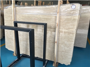 Beige Beige Burdur Medium Travertine Slabs Tiles