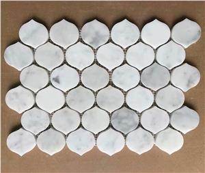 Calacatta Gold Marble Arabesque Mosaic Tile Price