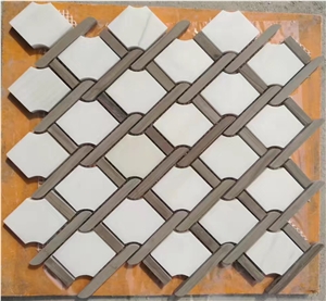 Carrara White Marble Triangle Mosaic Tile Price