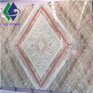 Cheap Bookmatch Beige Pink Rainbow Onyx Slab Price Cheap Bookmatch Beige Pink Rainbow Onyx Slab Price