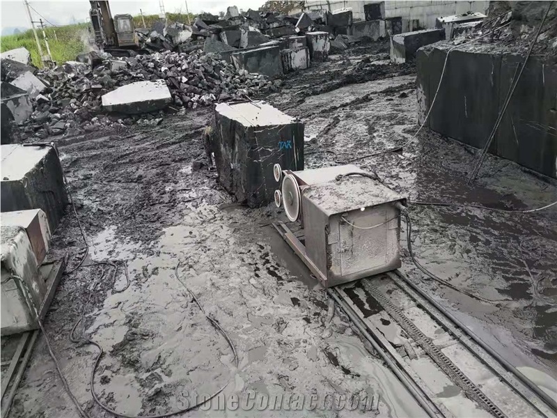 Chinese Black Nero Marquina Marble Blocks Price