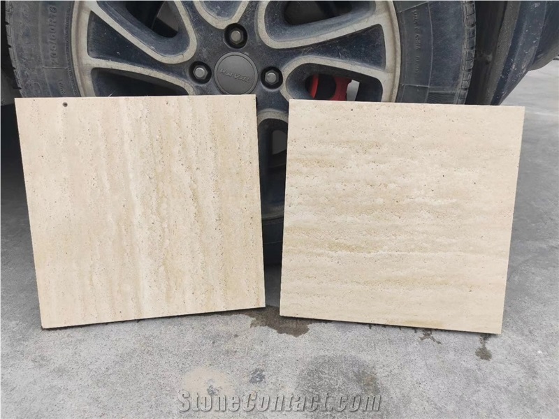 Classico Romano Beige Travertino Quarry Big Blocks
