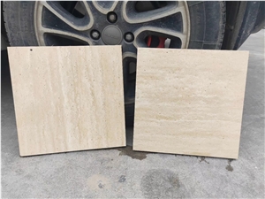 Classico Romano Beige Travertino Quarry Big Blocks