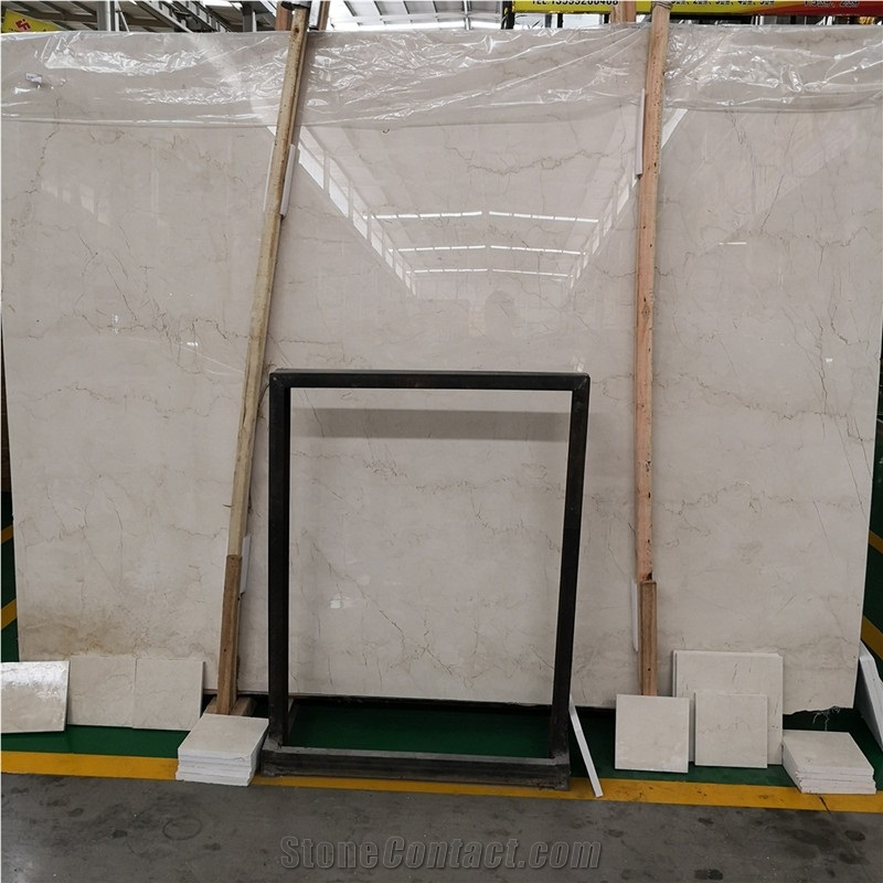 Crystal Rose Beige Marble Slabs & Flooring Tile