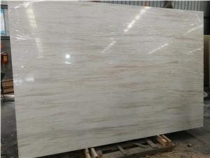 Eurasian White Wood Marble Slabs & Wall Floor Tile
