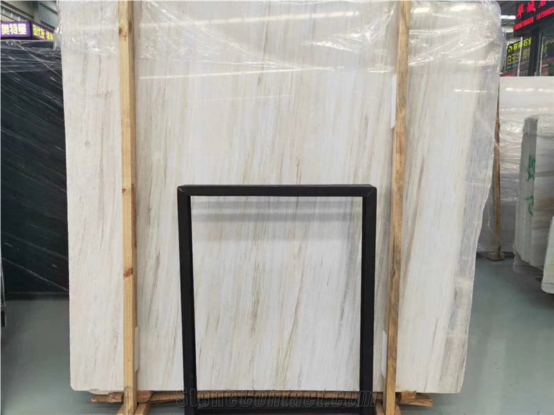 Eurasian White Wood Marble Slabs & Wall Floor Tile