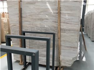 Eurasian White Wood Marble Slabs & Wall Floor Tile