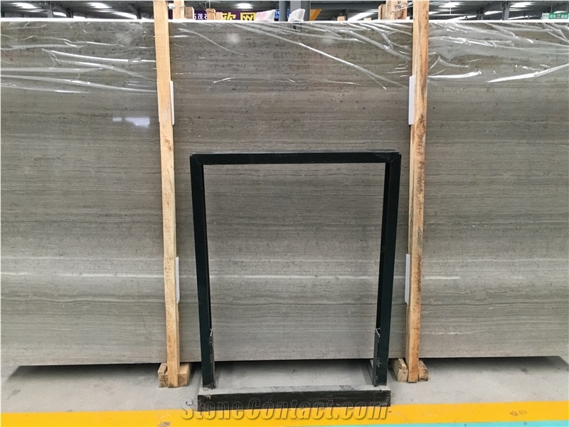 Grey Wood Grain Marble Slab & Walling Tiles Price