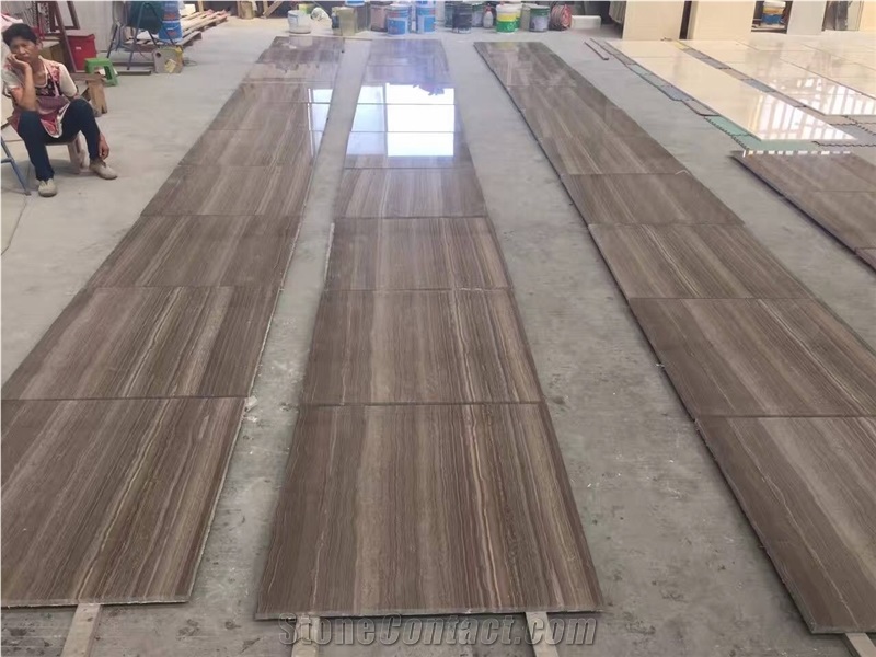 Grey Wood Grain Marble Slab & Walling Tiles Price