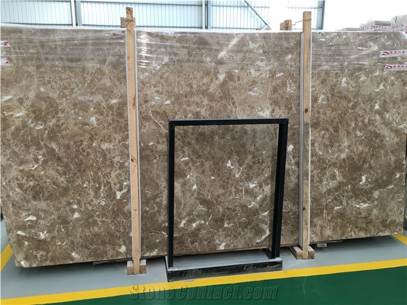 Light Crystal Emperador Marble Slab & Walling Tile