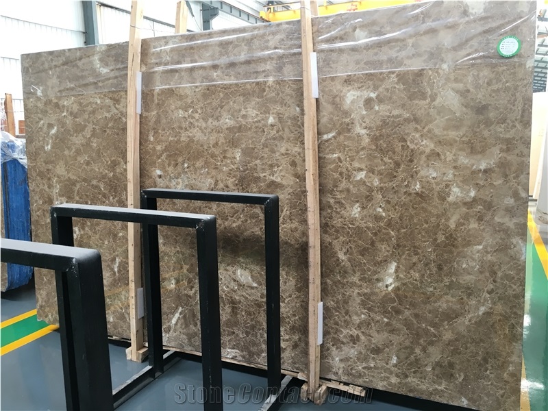 Light Crystal Emperador Marble Slab & Walling Tile