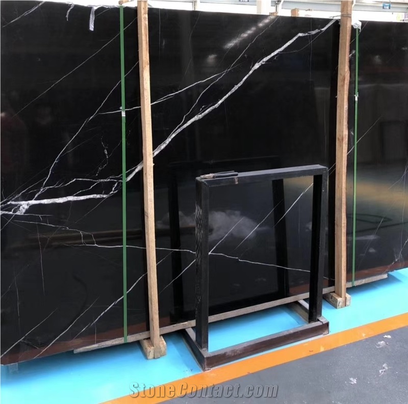 Persian Nero Marquina Marble Slabs & Flooring Tile
