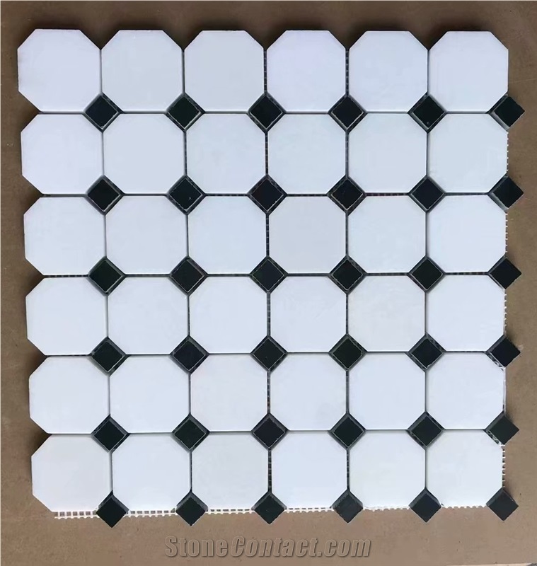 Pure White Basketweave Marble Mosaic Tile Price