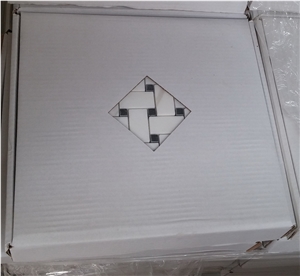 Pure White Basketweave Marble Mosaic Tile Price
