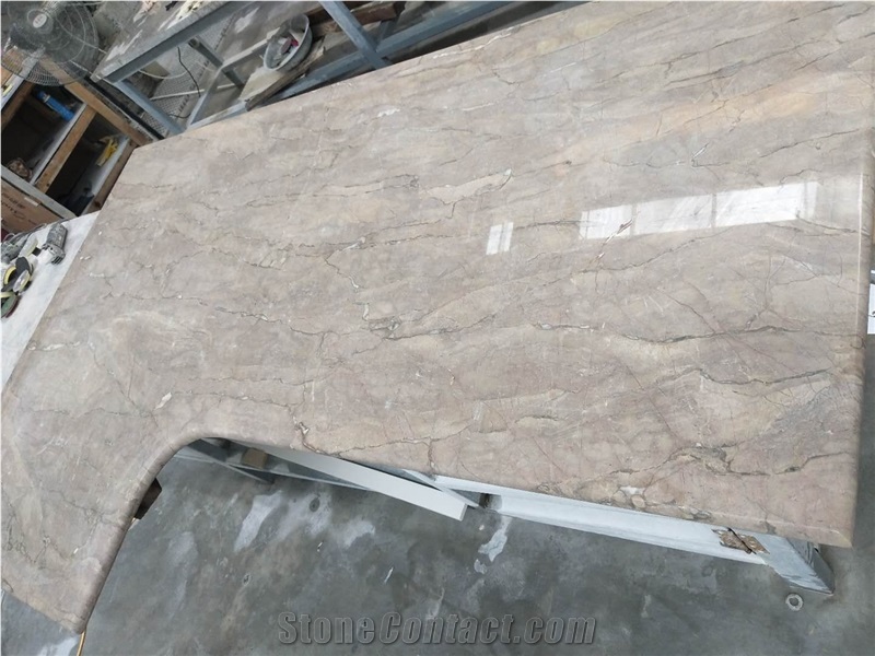Purple Grey Marble Kitchen Countertops Worktops