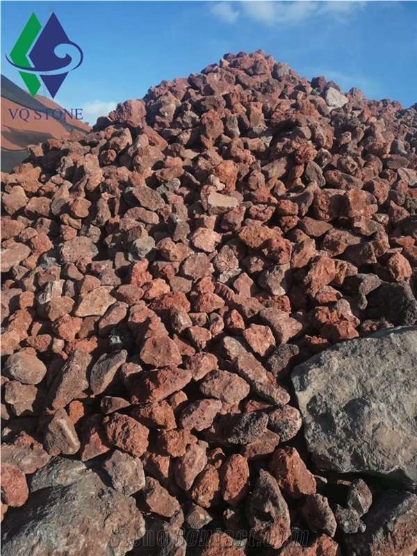 Red Lava Rock, Red Volcanic Rock, Red Pumice Stone